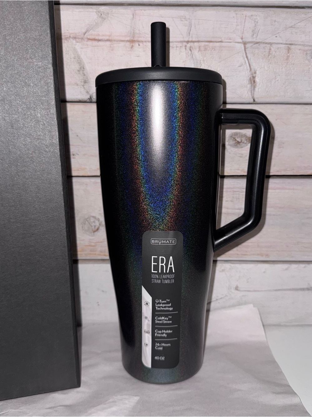 Brumate 40oz Era - Glitter Charcoal  - Brand New with Tags!